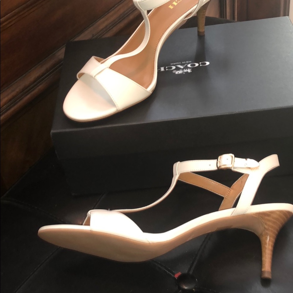 Coach heels! Rare size 11! Beautiful & Brand new